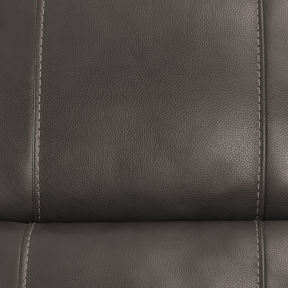 Austin 2 Seater Sofa in Dark Grey Leather Thumbnail 5