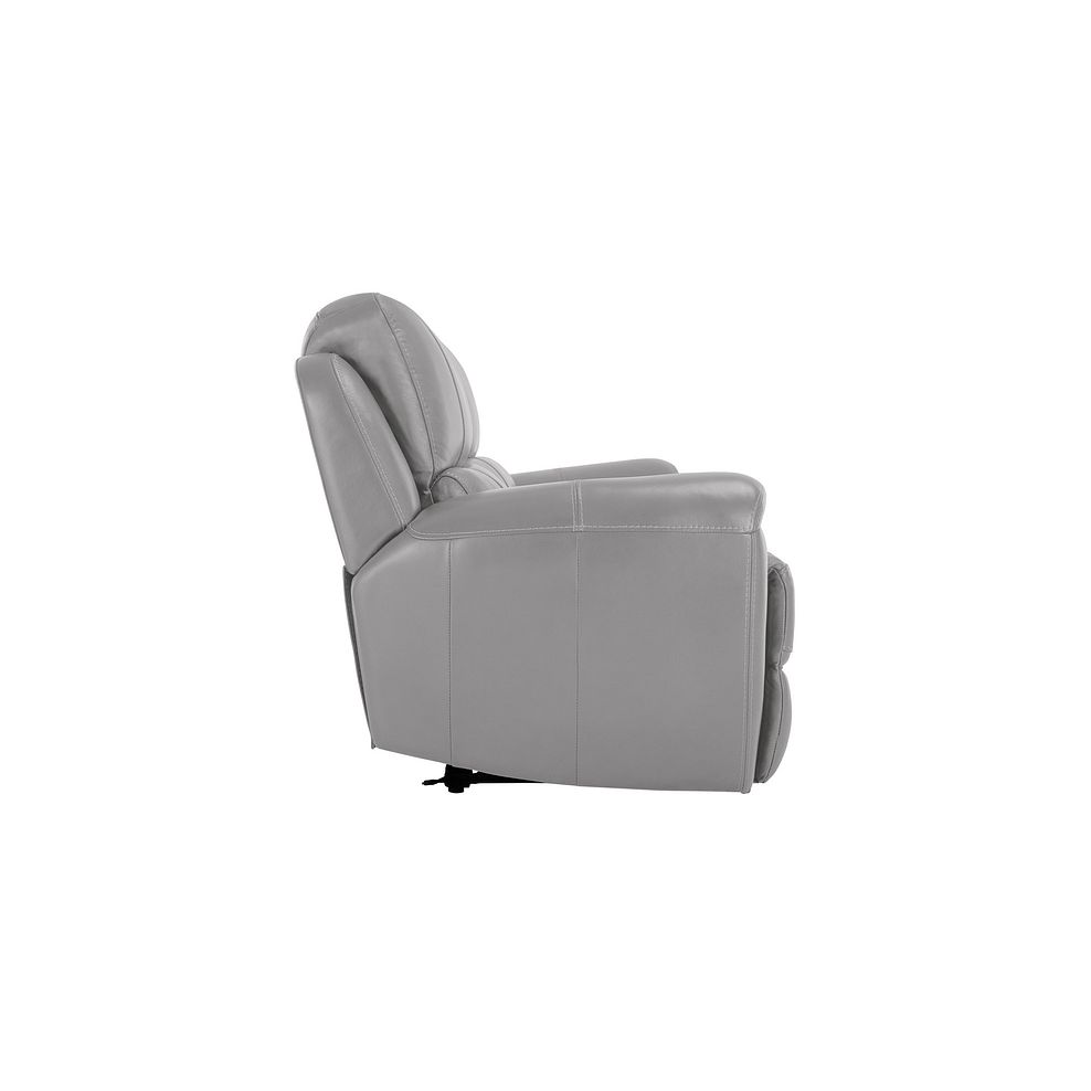 Austin 2 Seater Sofa in Light Grey Leather Thumbnail 4