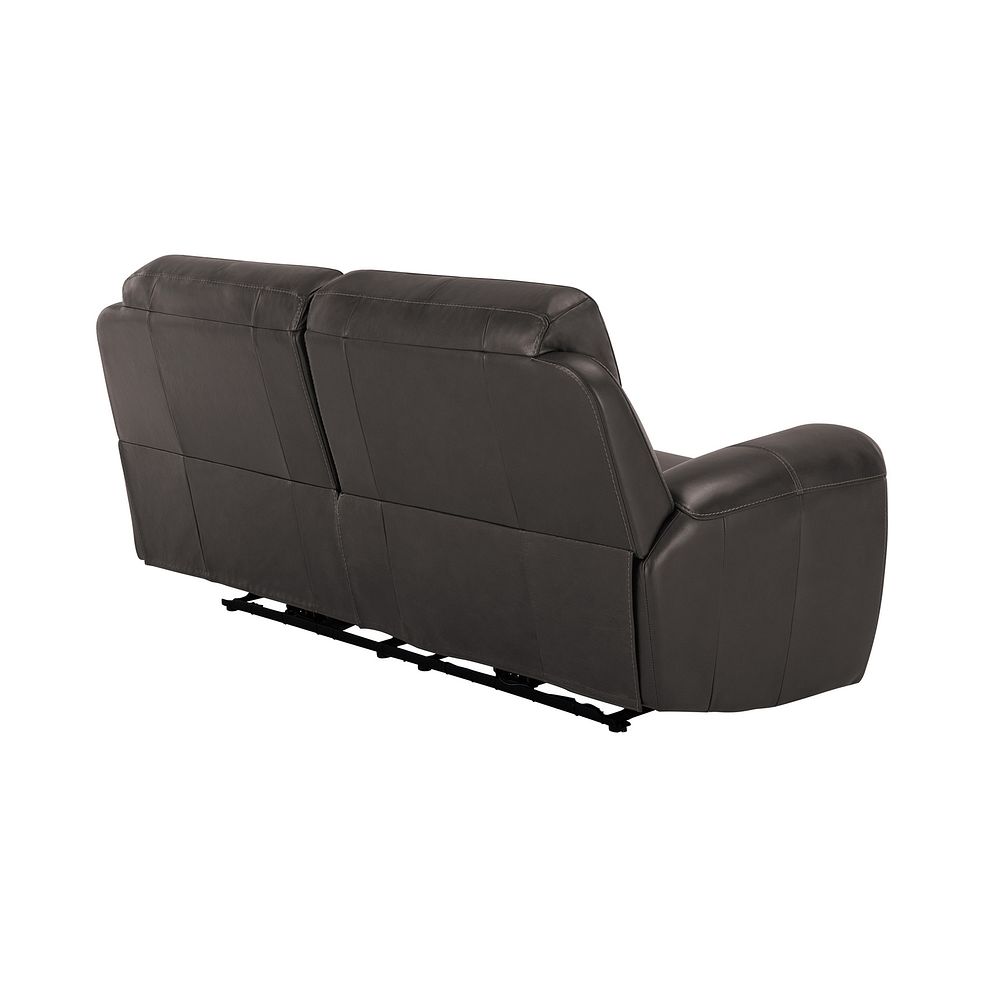 Austin 3 Seater Sofa in Dark Grey Leather Thumbnail 3