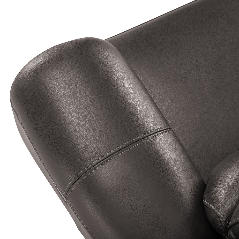 Austin 3 Seater Sofa in Dark Grey Leather 6
