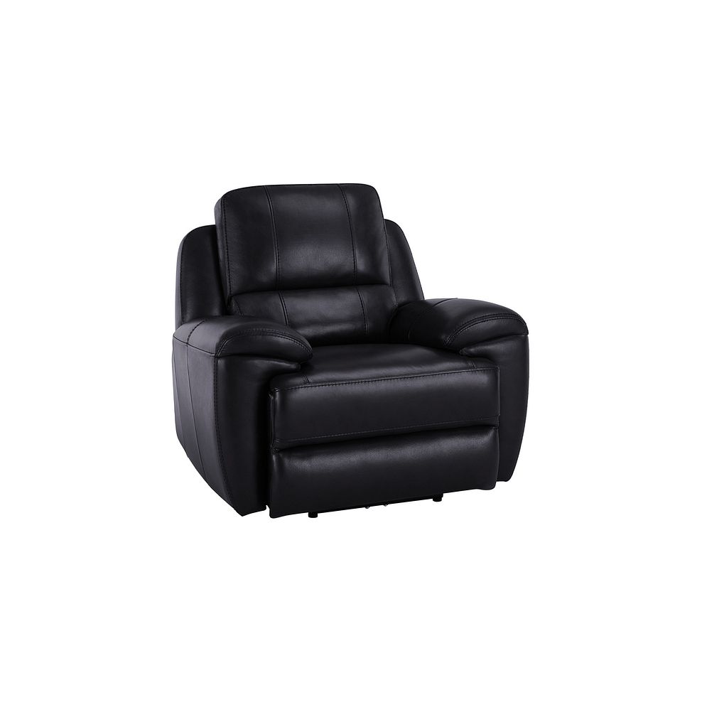 Austin Armchair in Black Leather Thumbnail 1