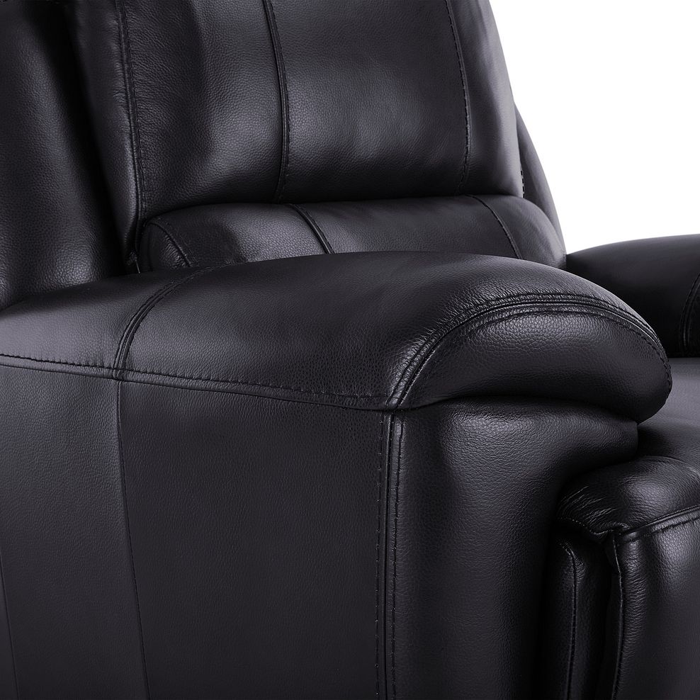 Austin Armchair in Black Leather 7