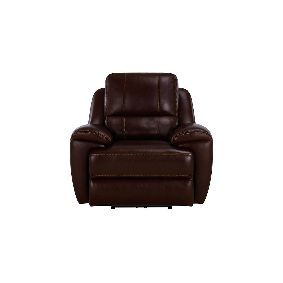 Austin Armchair in Two Tone Brown Leather 4