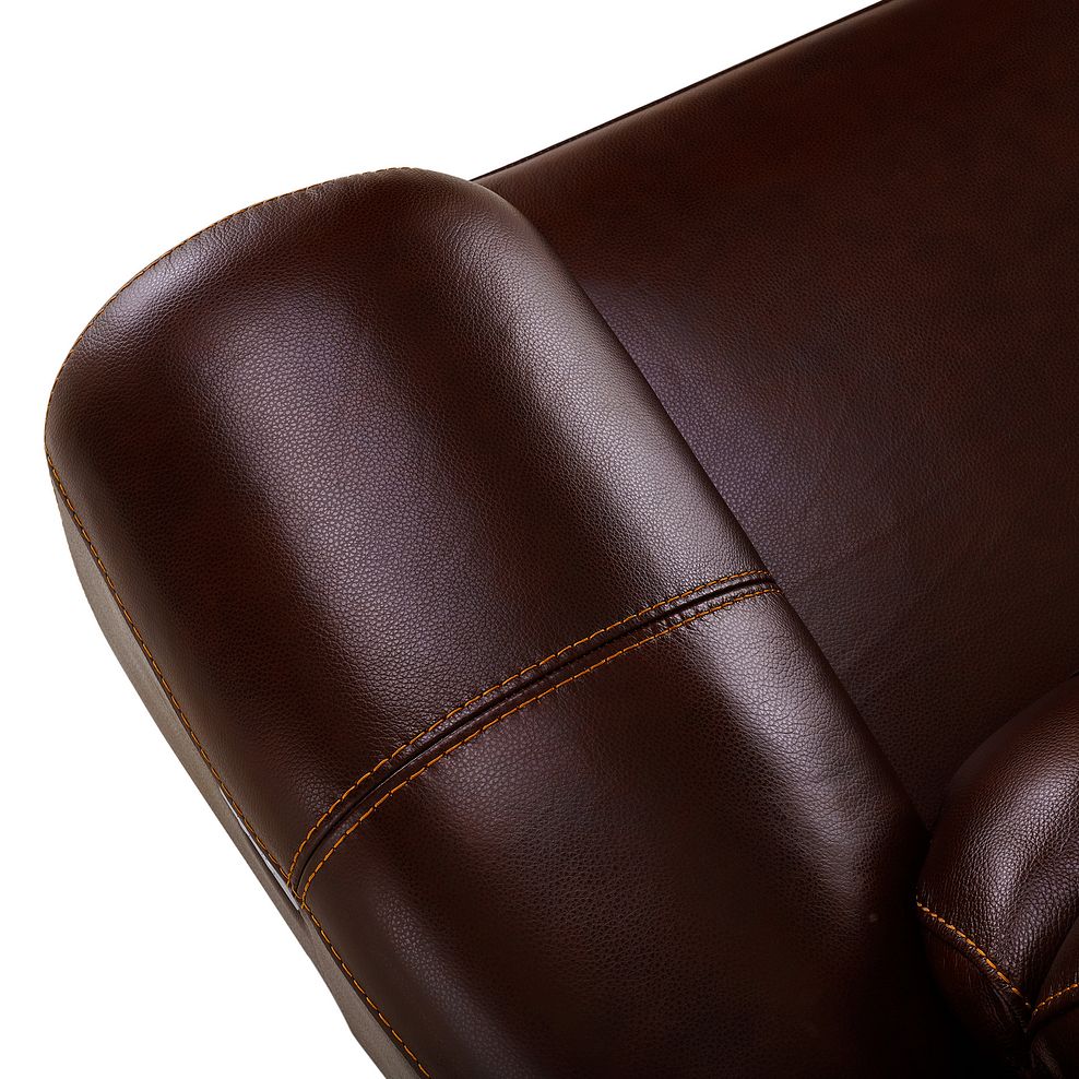 Austin Armchair in Two Tone Brown Leather 8