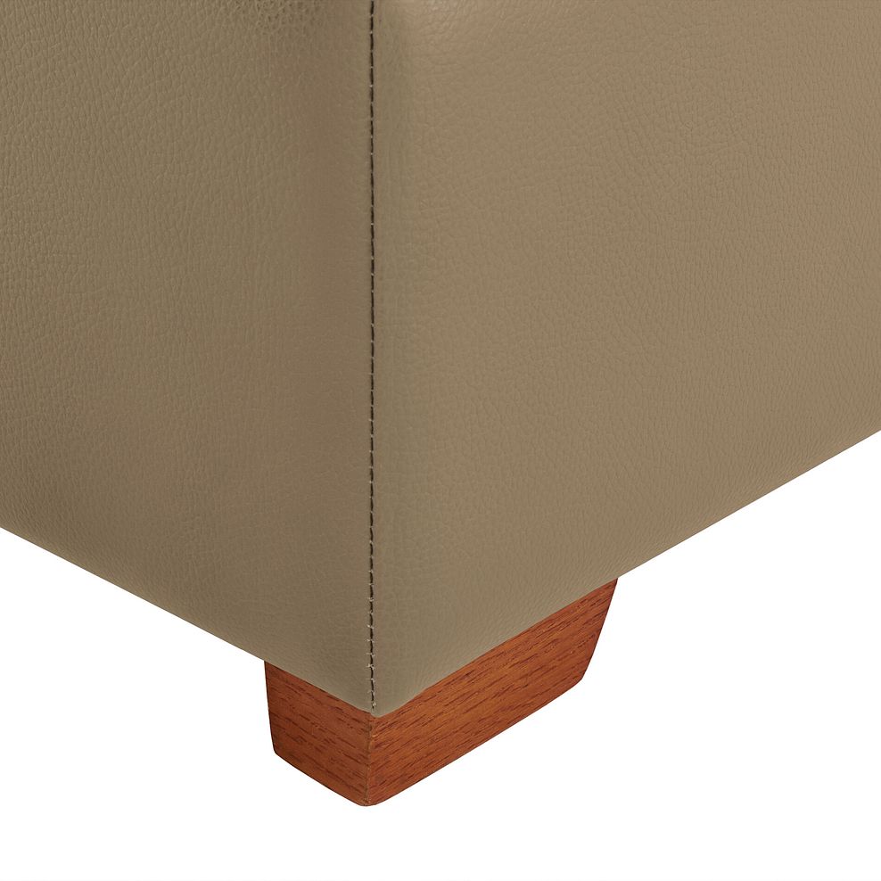 Austin Storage Footstool in Beige Leather 5