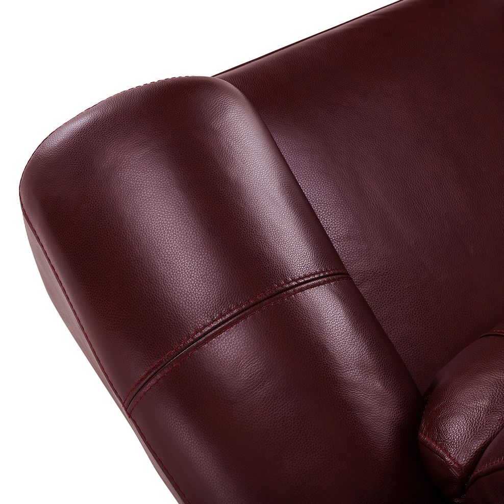 Austin Electric Recliner Armchair with Power Headrest in Burgundy Leather 12