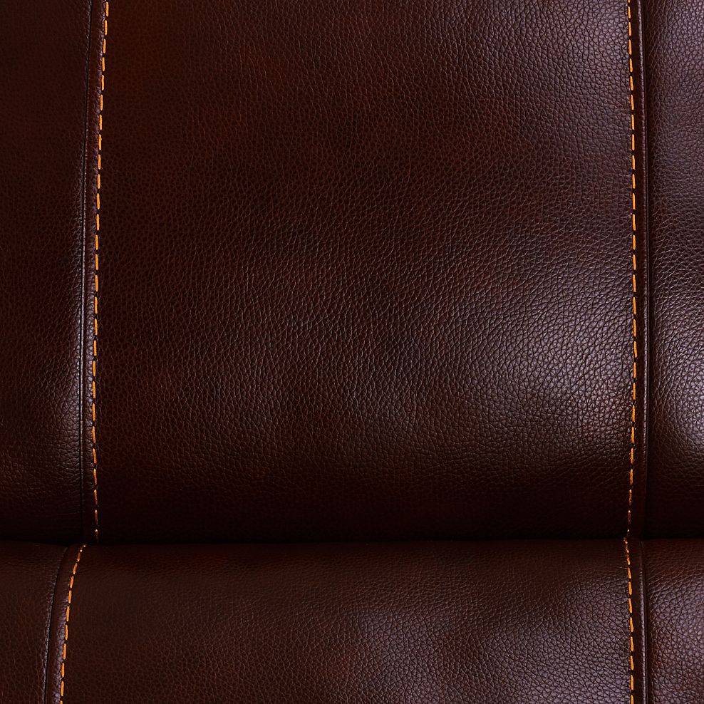 Austin Electric Recliner Armchair with Power Headrest in Two Tone Brown Leather 13