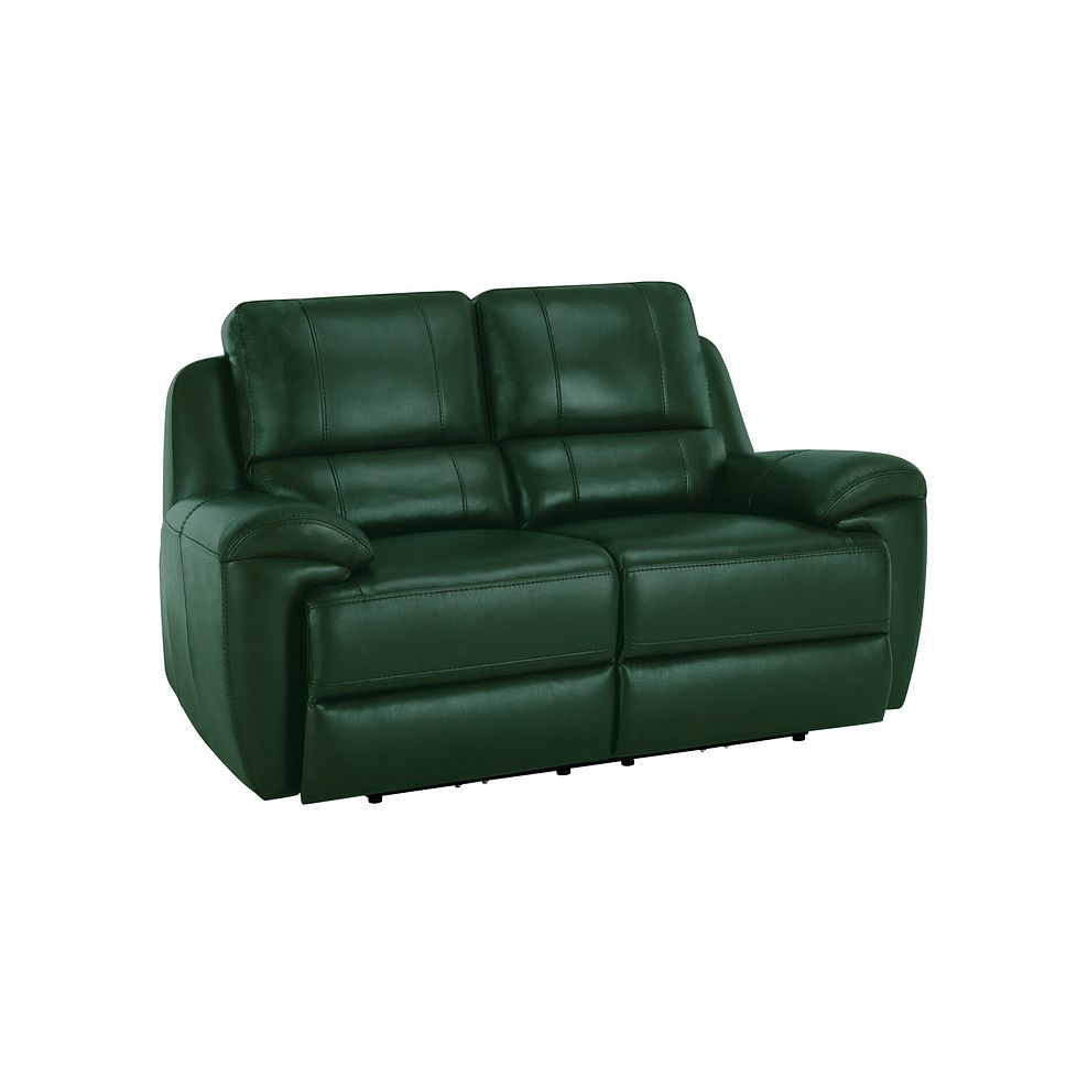 Austin 2 Seater Sofa in Green Leather 1
