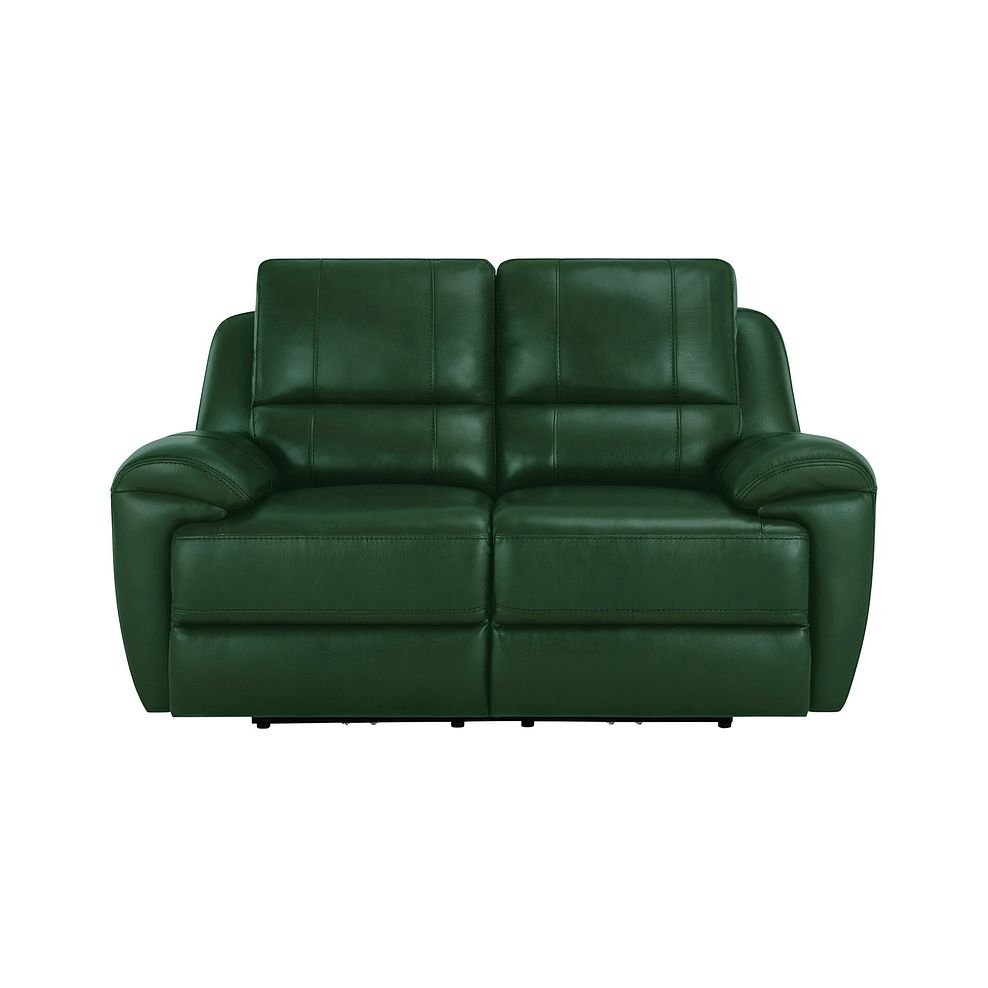 Austin 2 Seater Sofa in Green Leather 2