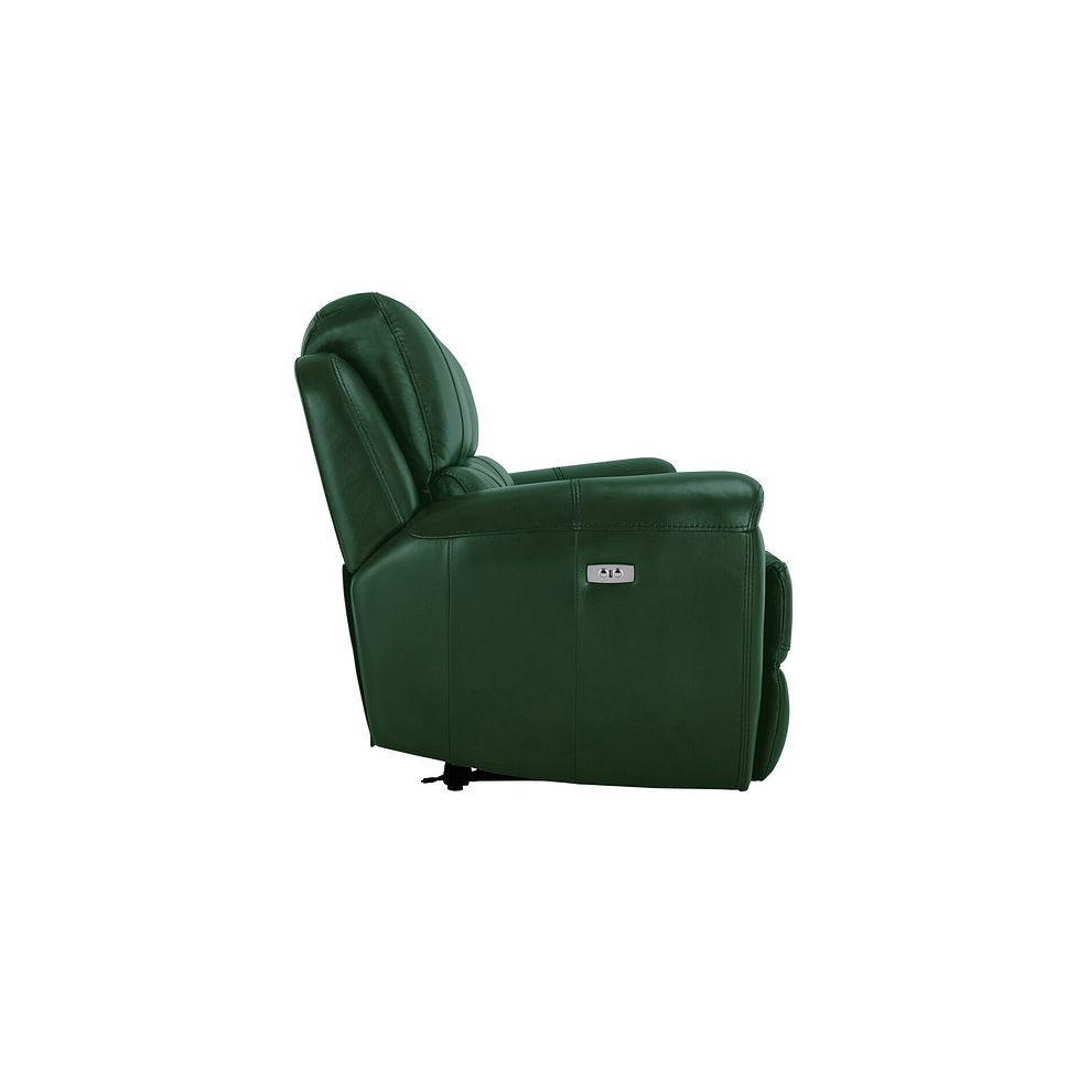 Austin 3 Seater Electric Recliner Sofa with Power Headrest in Green Leather 8
