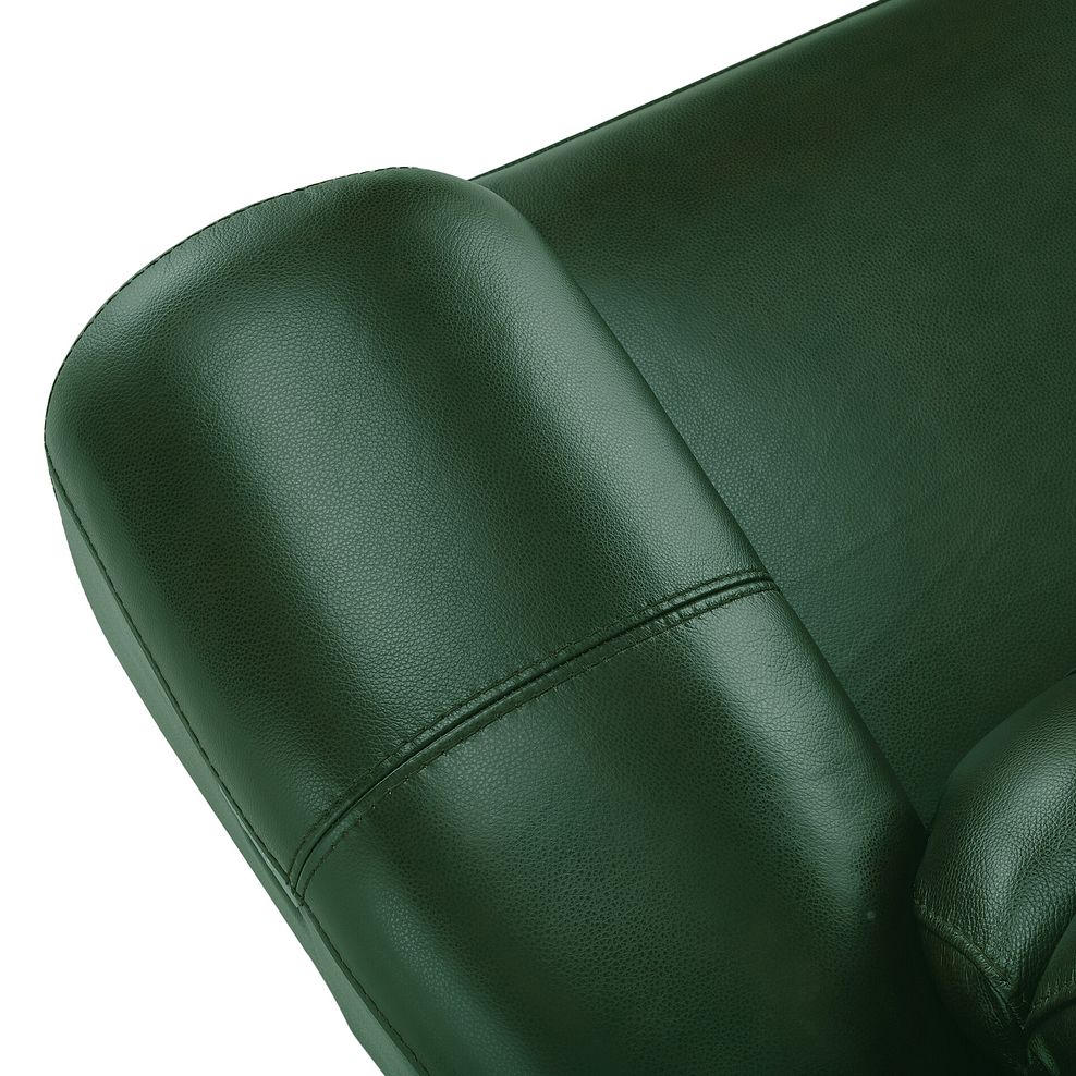 Austin 3 Seater Electric Recliner Sofa with Power Headrest in Green Leather 12