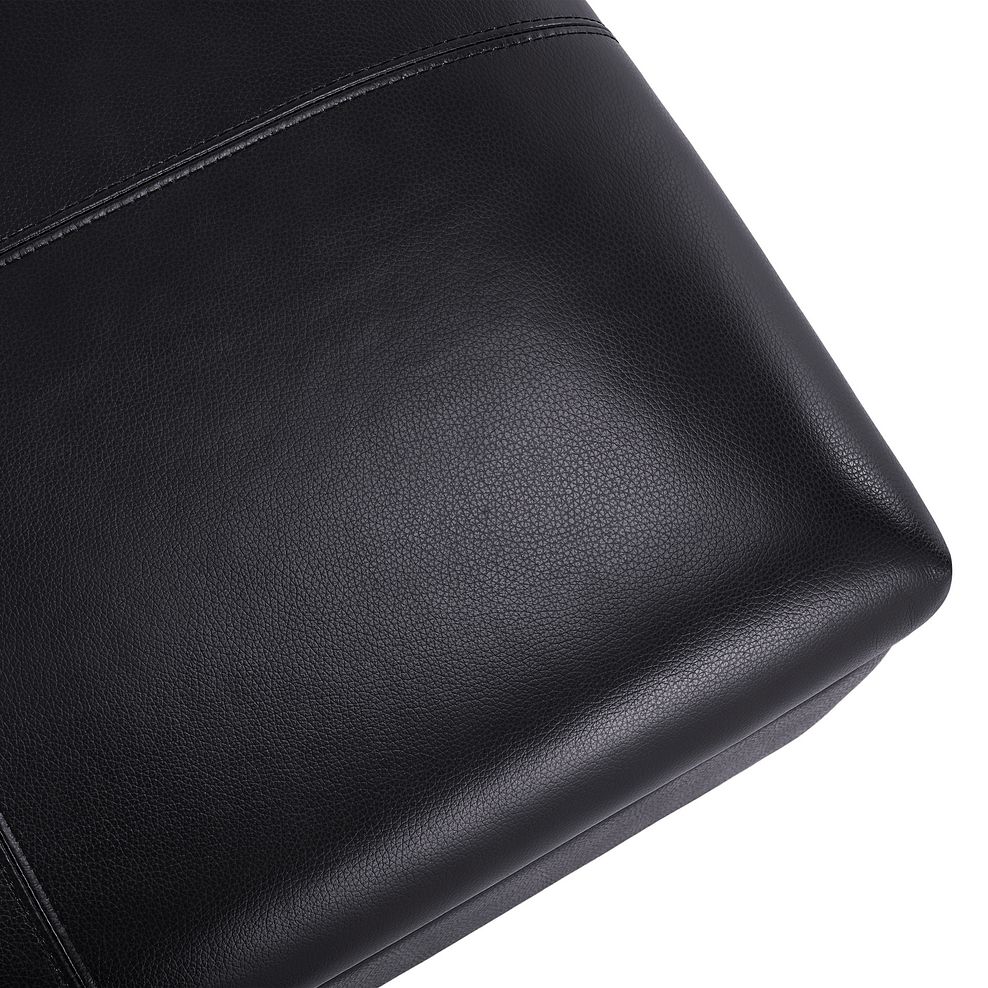 Austin Storage Footstool in Black Leather 6
