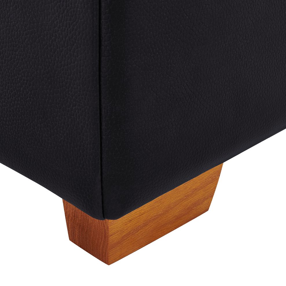 Austin Storage Footstool in Black Leather Thumbnail 5