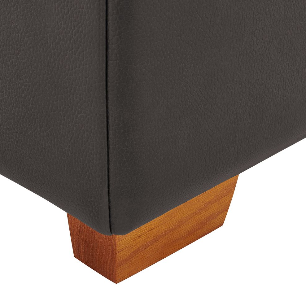 Austin Storage Footstool in Dark Grey Leather 5