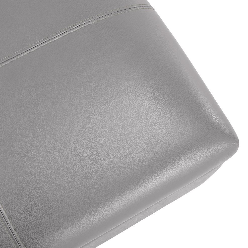 Austin Storage Footstool in Light Grey Leather 6