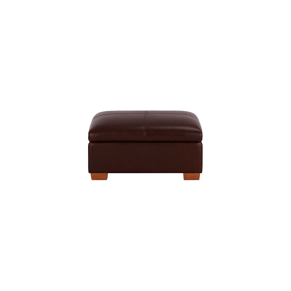 Austin Storage Footstool in Tan Leather 2