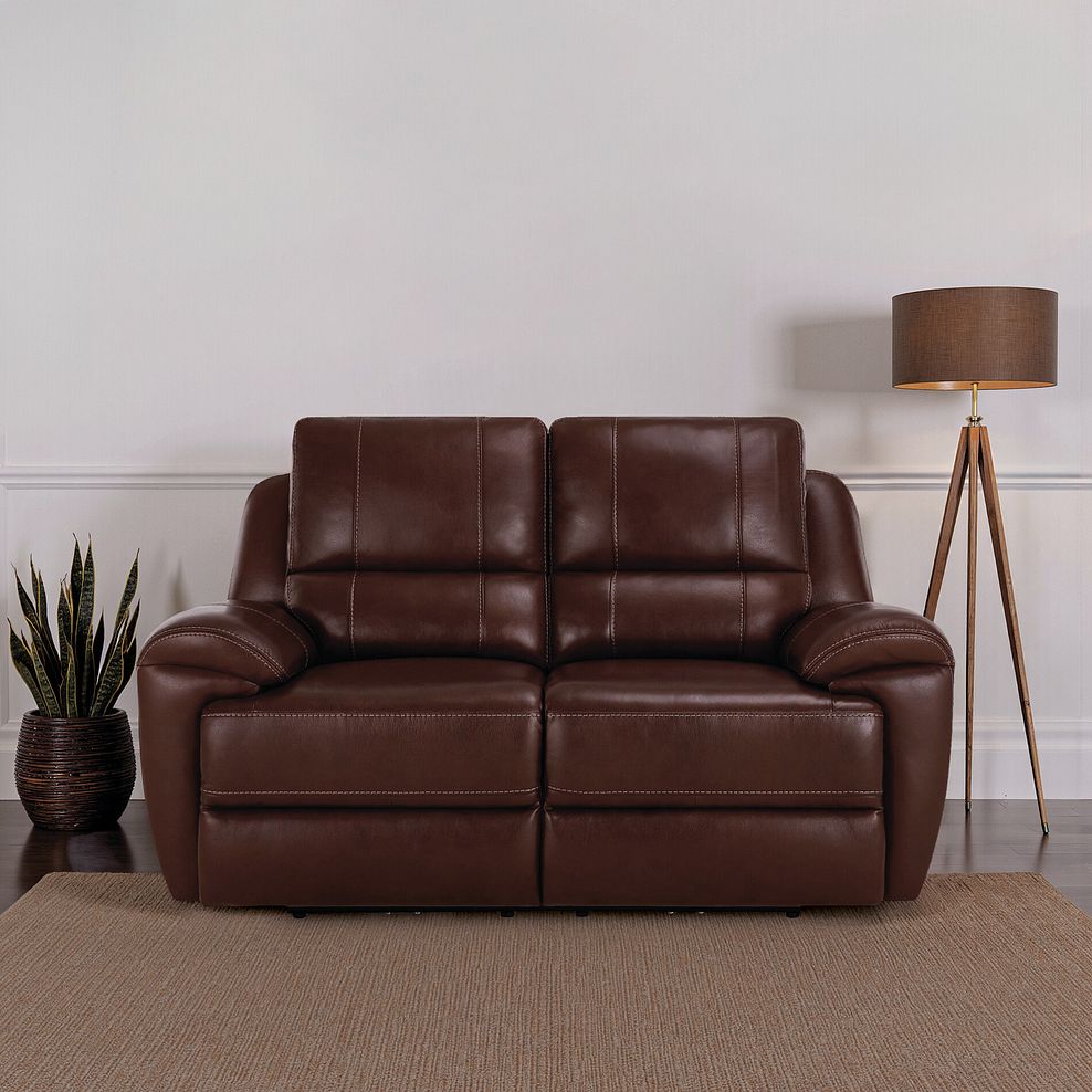 Austin 2 Seater Sofa in Tan Leather 1