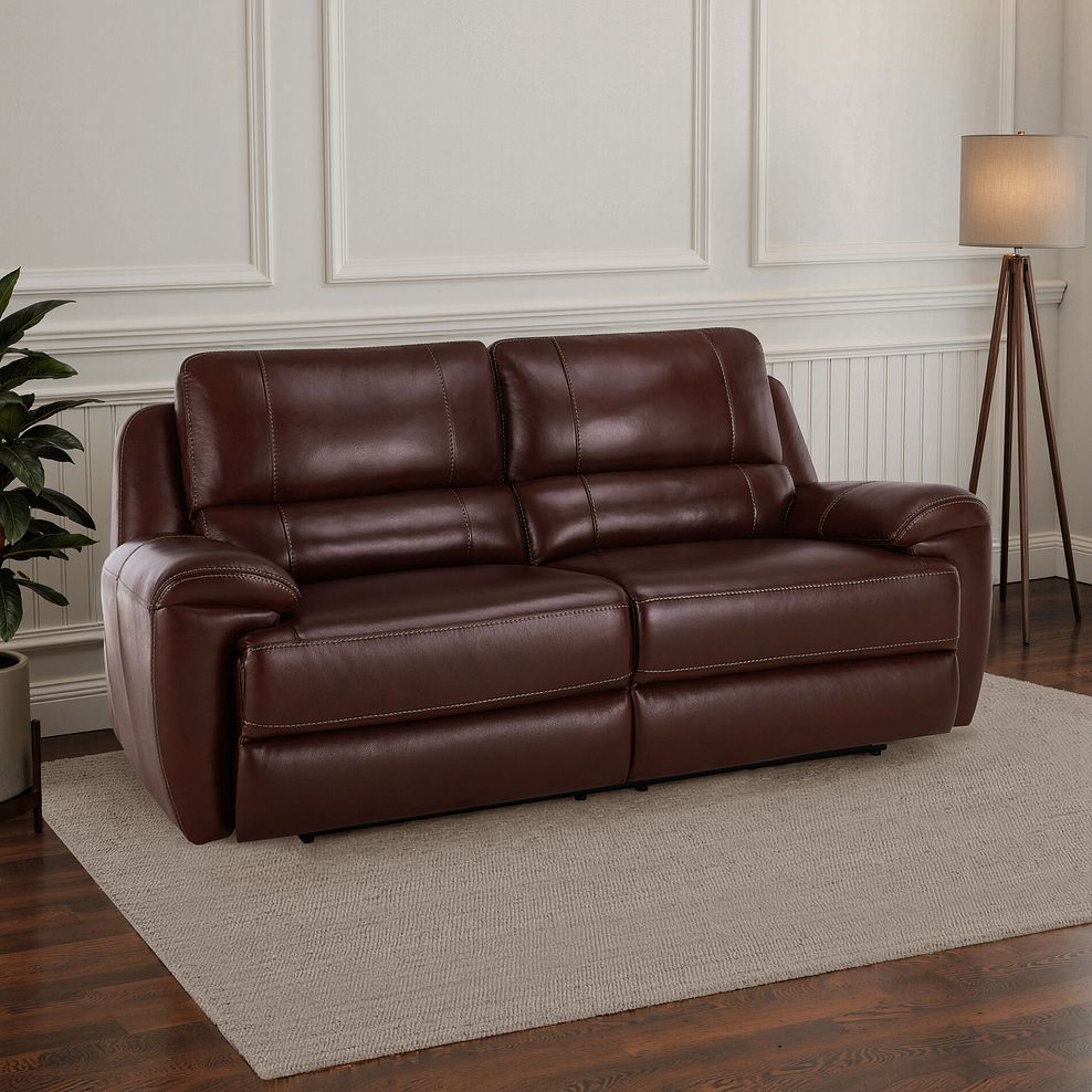 Austin 3 Seater Sofa in Tan Leather 1