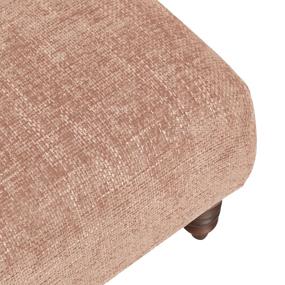 Bassett Footstool in Blush Fabric 5