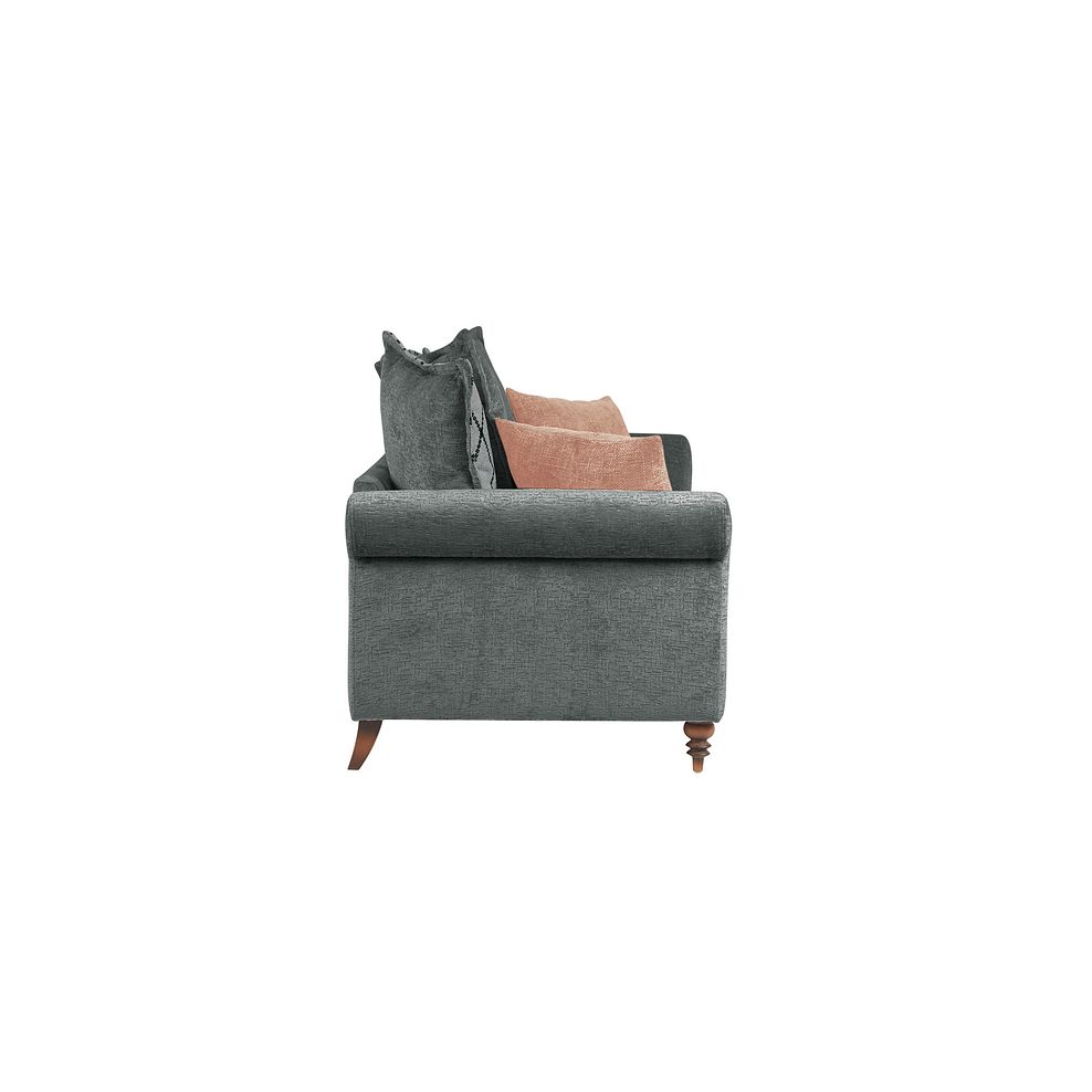 Bassett 2 Seater Pillow Back Sofa in Charcoal Fabric 4