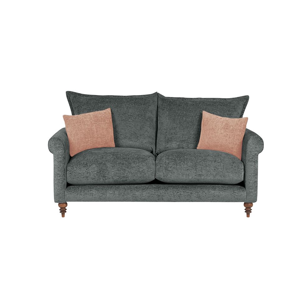 Bassett 2 Seater High Back Sofa in Charcoal Fabric 2