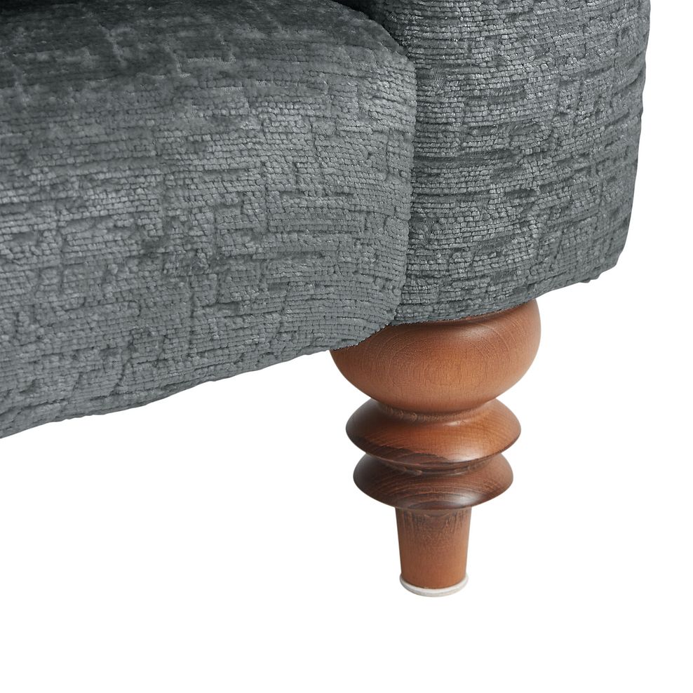Bassett 2 Seater High Back Sofa in Charcoal Fabric 5