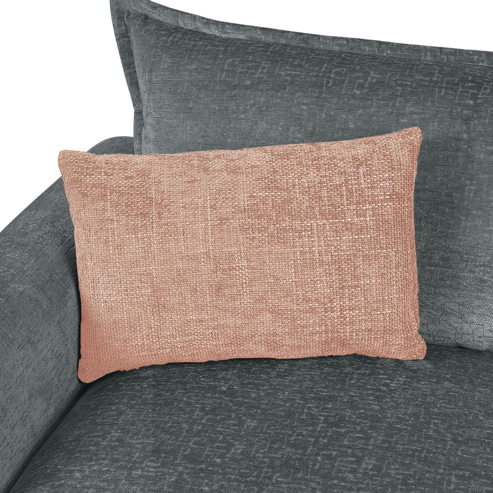 Bassett 2 Seater High Back Sofa in Charcoal Fabric 8