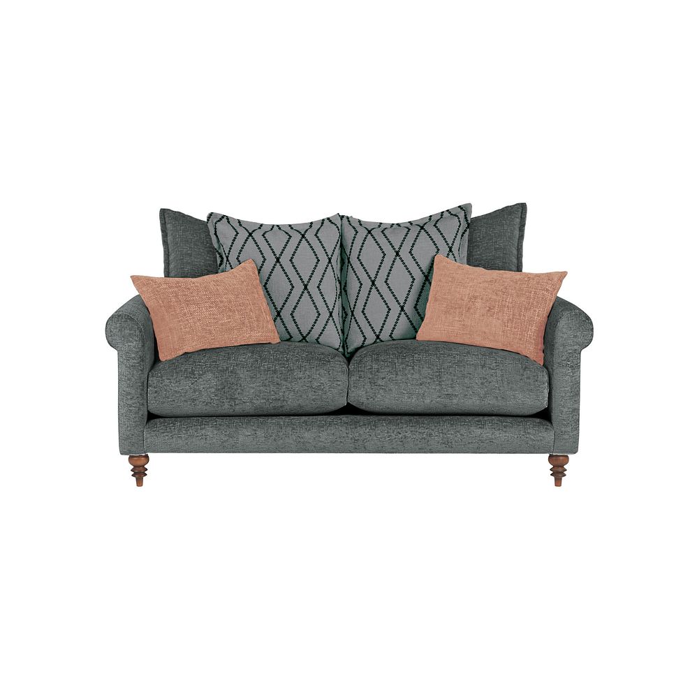 Bassett 3 Seater Pillow Back Sofa in Charcoal Fabric 2