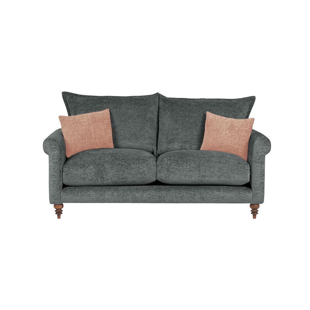 Bassett 3 Seater High Back Sofa in Charcoal Fabric 2