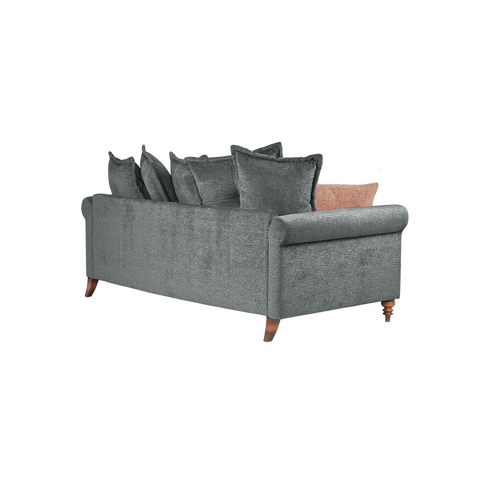 Bassett 4 Seater Pillow Back Sofa in Charcoal Fabric 3