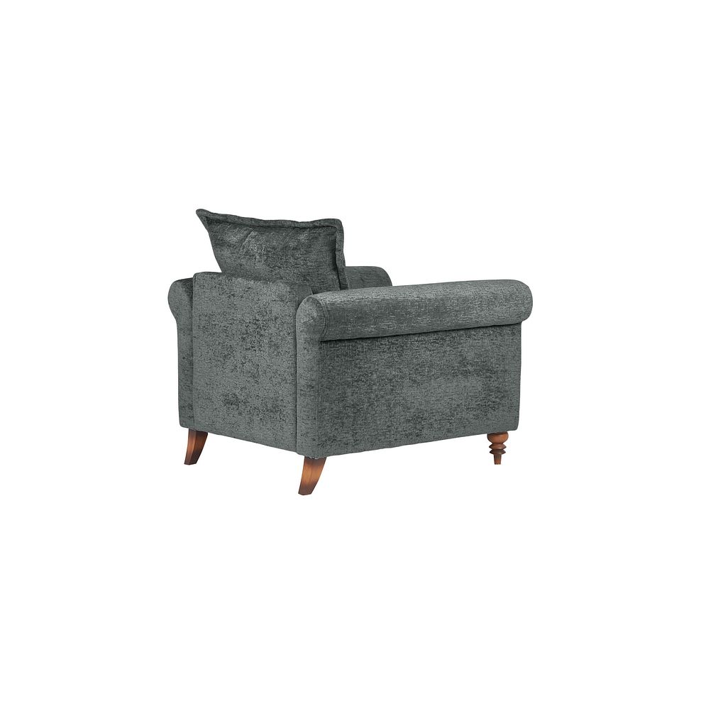 Bassett Armchair in Charcoal Fabric 3