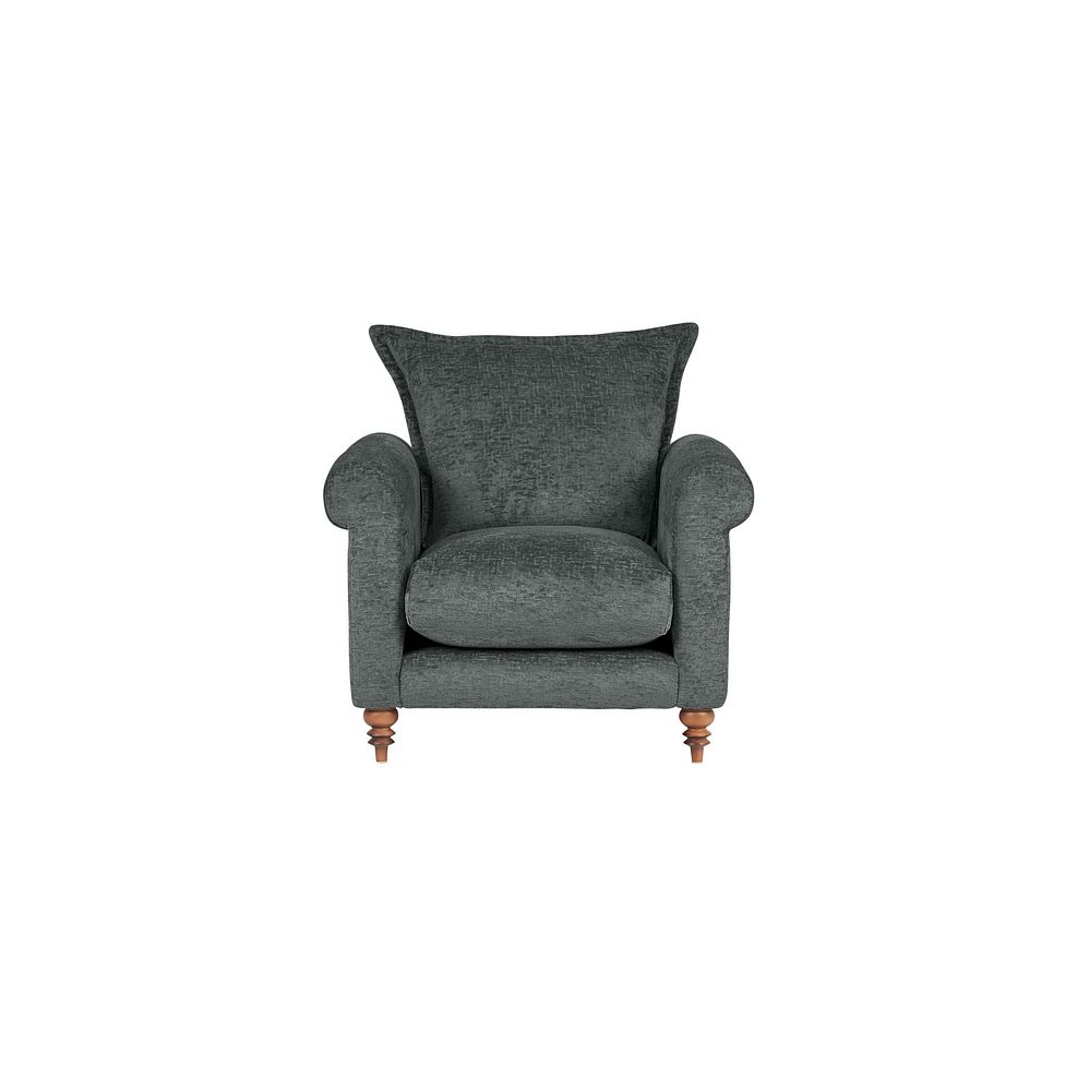 Bassett Armchair in Charcoal Fabric 2