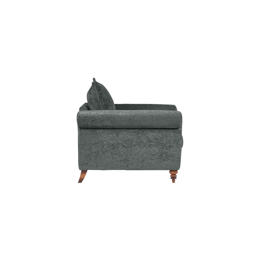 Bassett Armchair in Charcoal Fabric 4