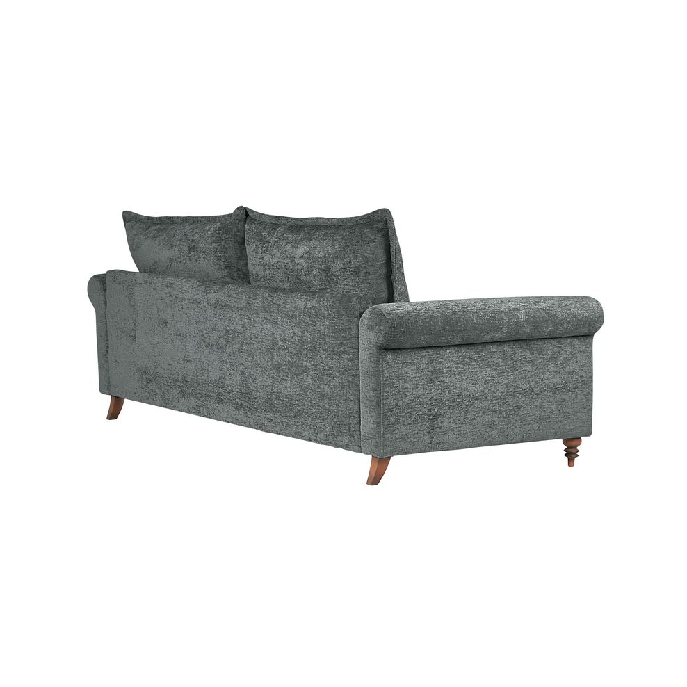 Bassett Large 4 Seater High Back Sofa in Charcoal Fabric 3
