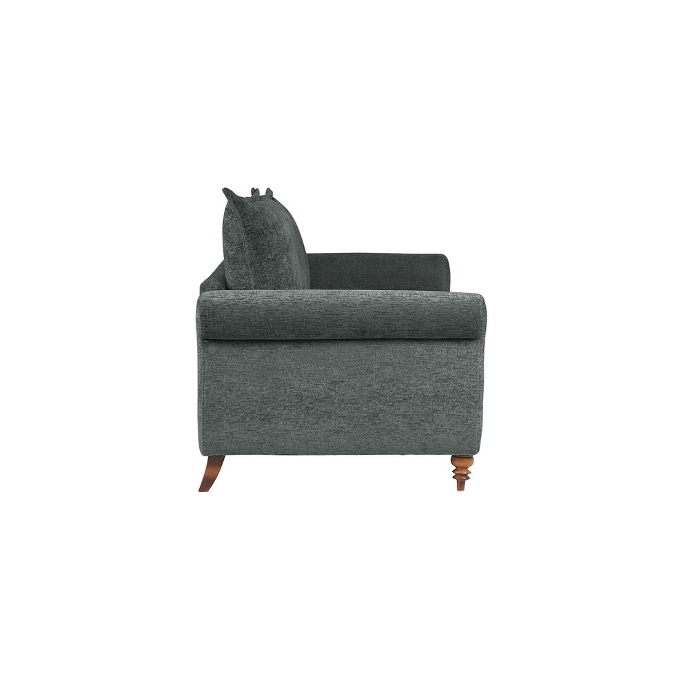 Bassett Large 4 Seater High Back Sofa in Charcoal Fabric 4