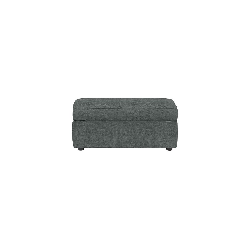 Bassett Storage Footstool in Charcoal Fabric 4