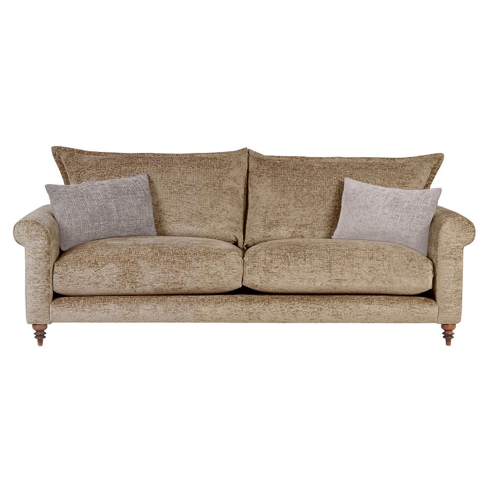 Bassett Large 4 Seater High Back Sofa in Cocoa Fabric 2