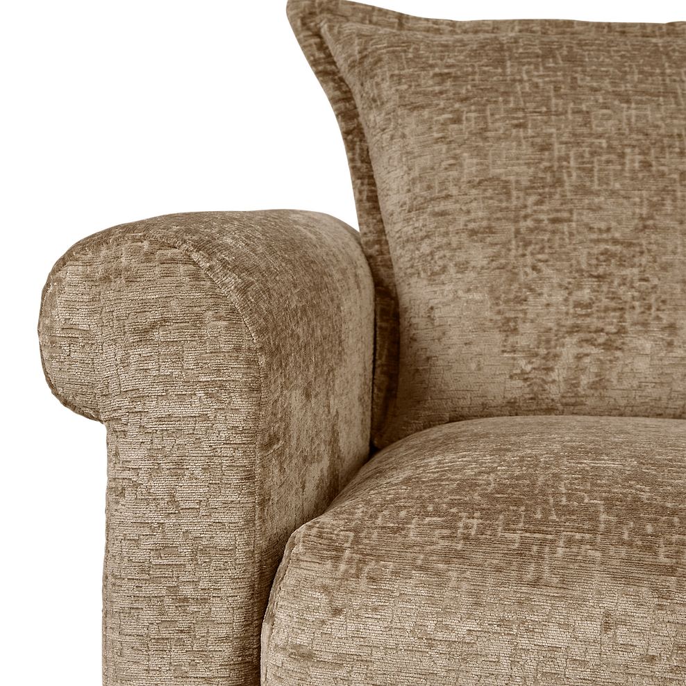 Bassett Large 4 Seater High Back Sofa in Cocoa Fabric 7