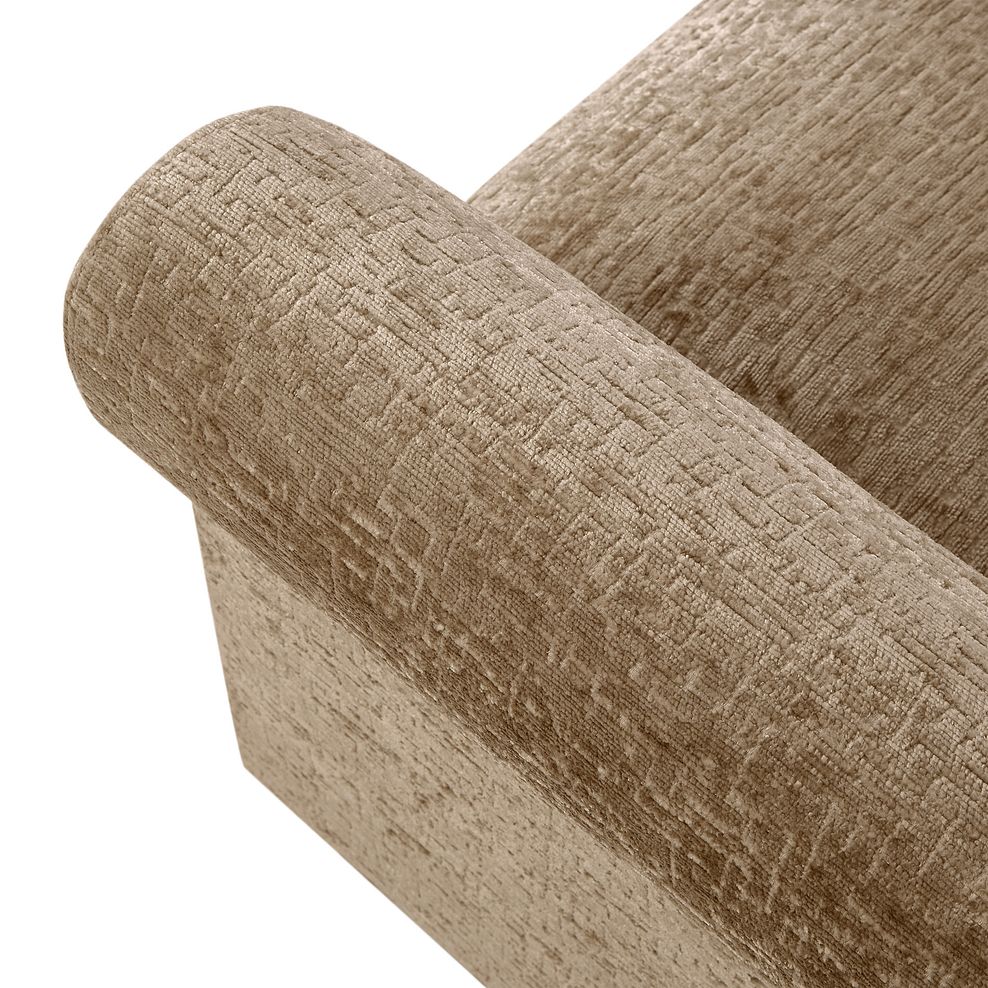 Bassett Large 4 Seater High Back Sofa in Cocoa Fabric 6
