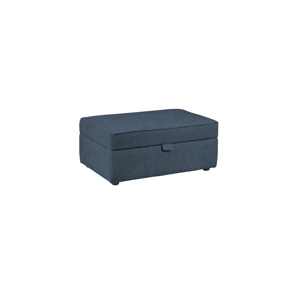Bassett Storage Footstool in Denim Fabric 1
