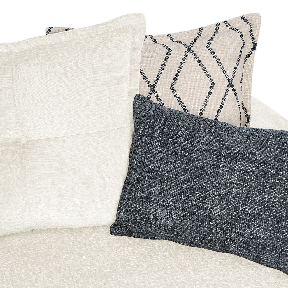 Bassett 2 Seater Pillow Back Sofa in Ecru Fabric 7