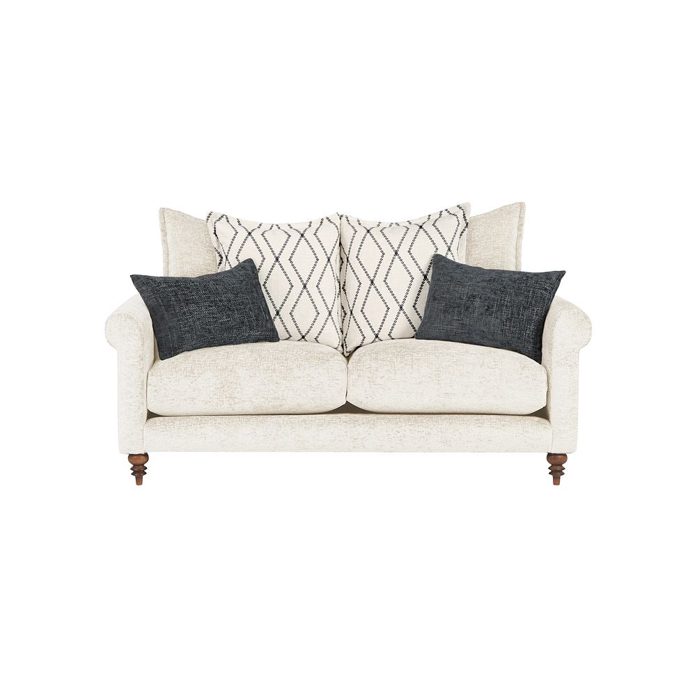 Bassett 3 Seater Pillow Back Sofa in Ecru Fabric 4