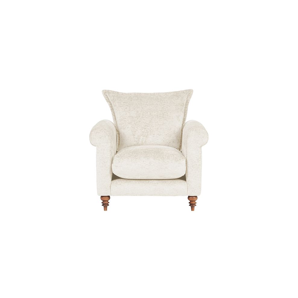 Bassett Armchair in Ecru Fabric 2
