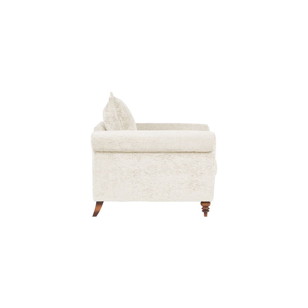 Bassett Armchair in Ecru Fabric 4