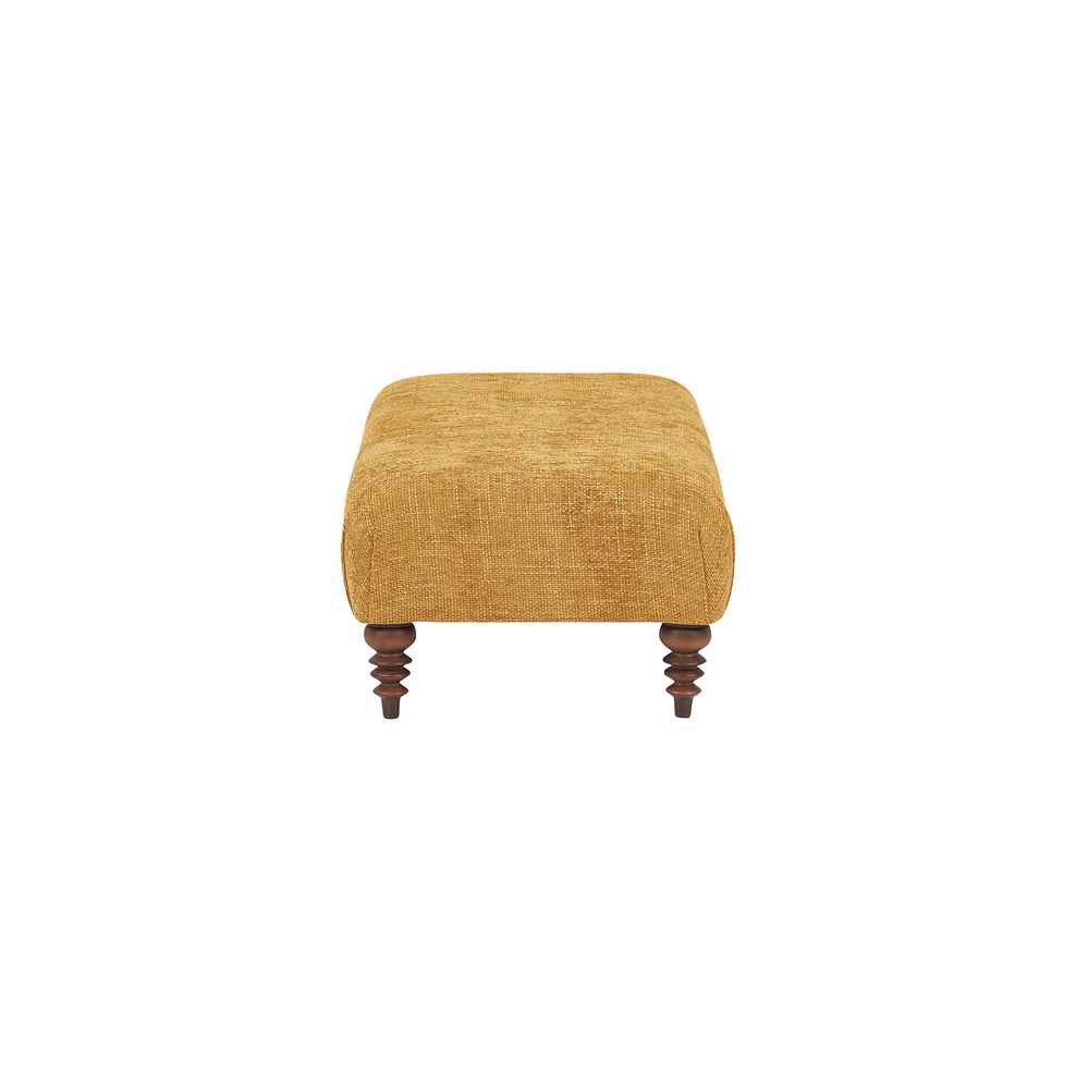 Bassett Footstool in Gold Fabric 3