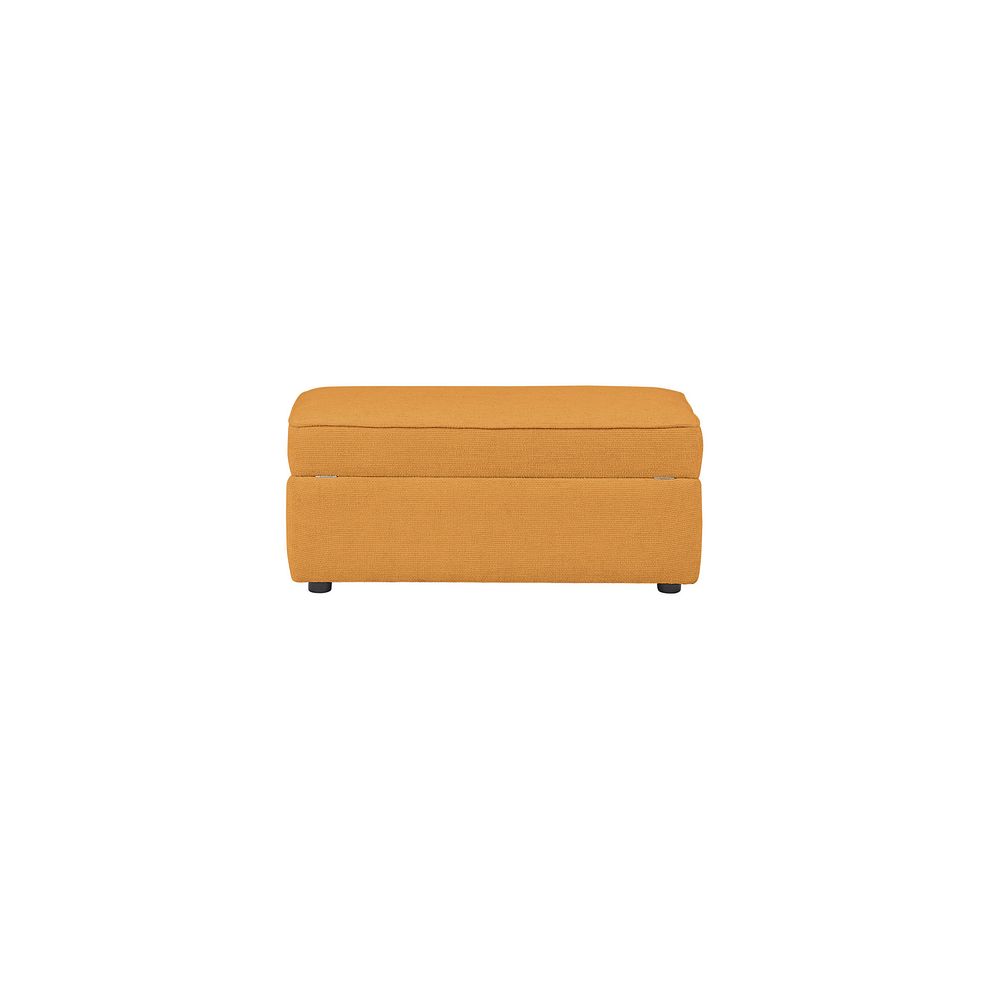 Bassett Storage Footstool in Gold Fabric 4