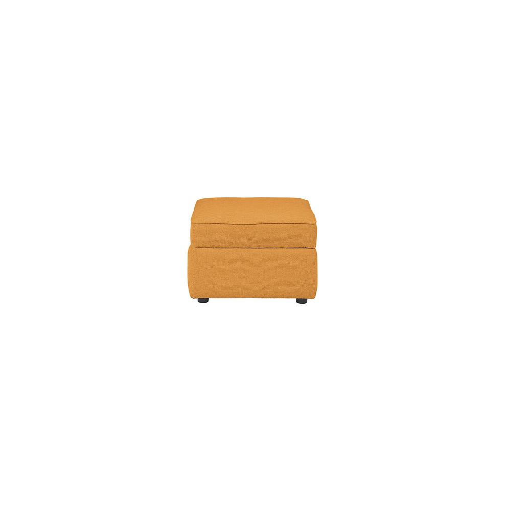 Bassett Storage Footstool in Gold Fabric 5