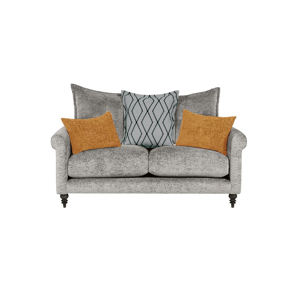 Bassett 2 Seater Pillow Back Sofa in Grey Fabric 2