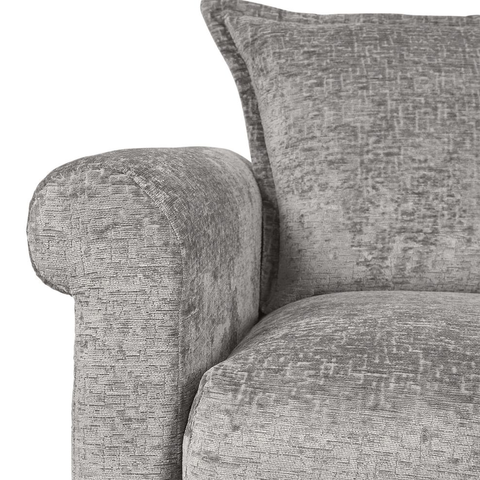 Bassett 2 Seater High Back Sofa in Grey Fabric 6