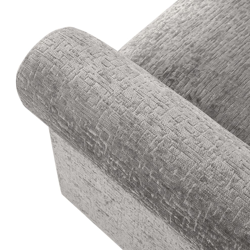 Bassett 2 Seater High Back Sofa in Grey Fabric 7